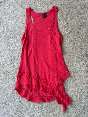 Women’s Ruffled Razorback tank top (Anthropologie)